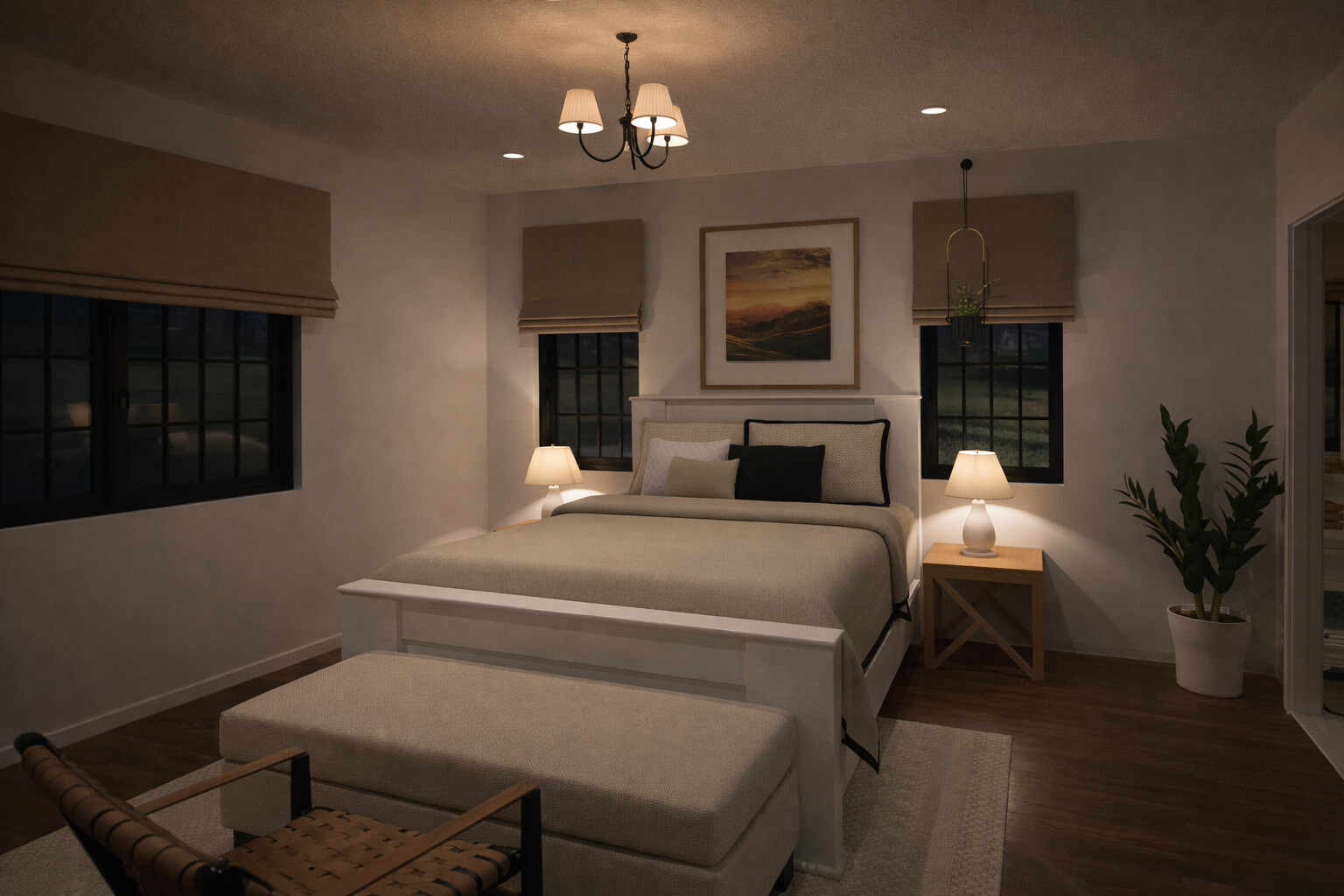 Visualization gallery - Bohemian Ranch House Plan — 2 Bedrooms, 2 Baths, 1-Car Garage, 2,130 sq ft