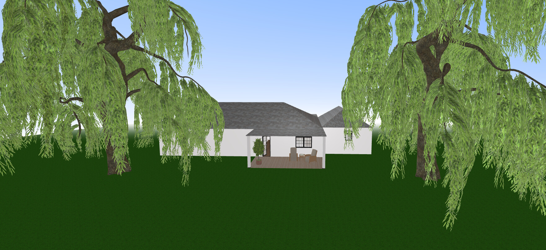 Visualization gallery - Bohemian Ranch House Plan — 2 Bedrooms, 2 Baths, 1-Car Garage, 2,130 sq ft