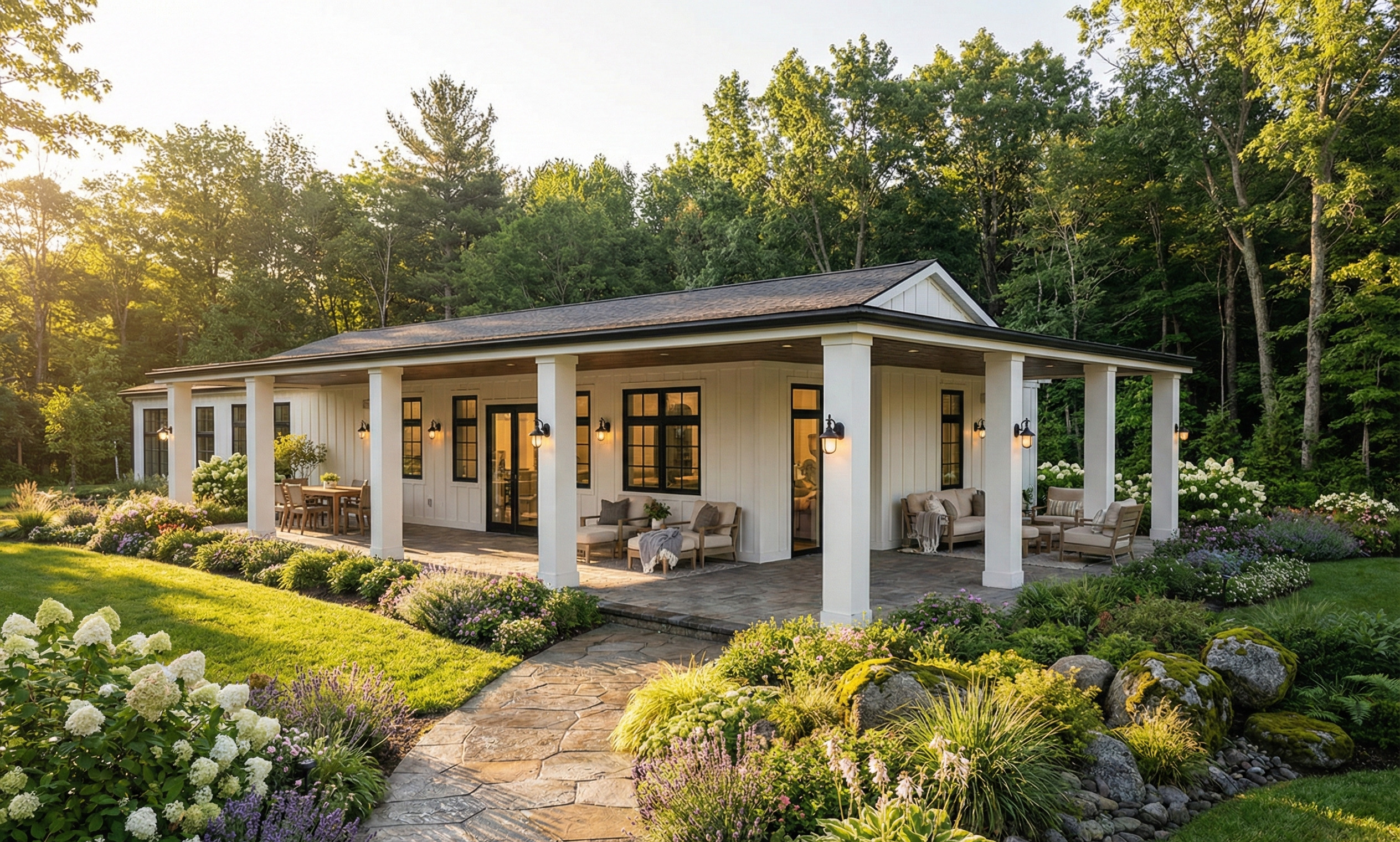 Relaxed Boho Modern House Plan — 3 Bedrooms, 233 m² (2,508 sq ft), Double Garage house plan