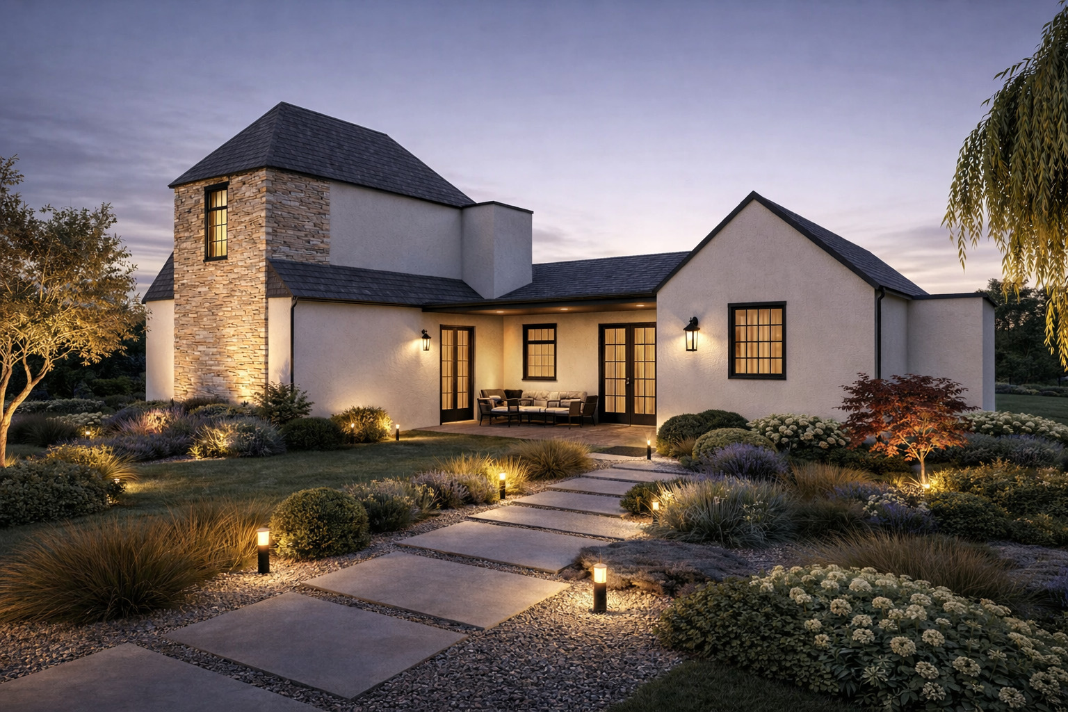 Modern 2-Storey House Plan — 4 Bedrooms, 2.5 Baths, ~260 m² (2,800 sq ft), 2-Car Garage