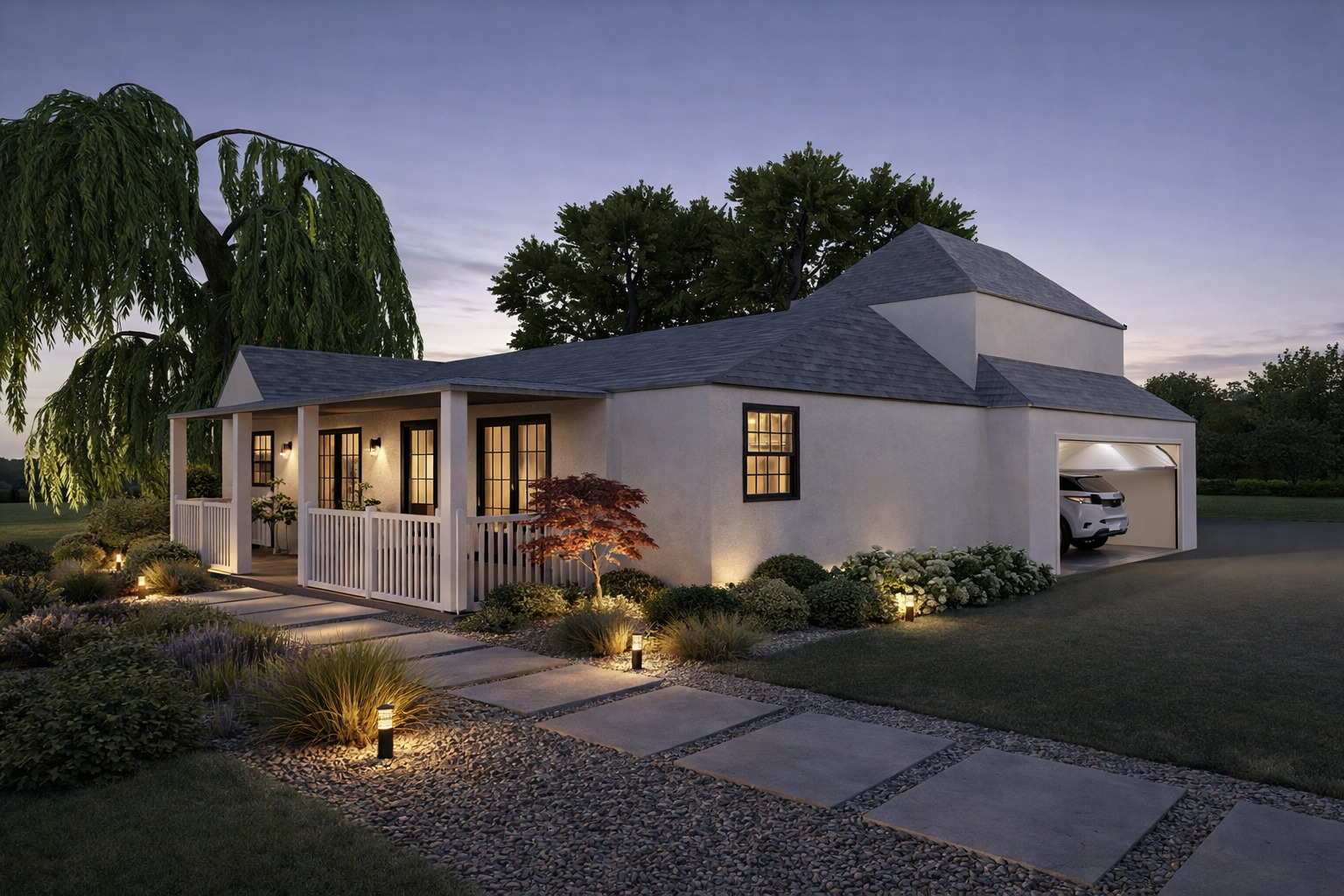 Visualization gallery - Modern 2-Storey House Plan — 4 Bedrooms, 2.5 Baths, ~260 m² (2,800 sq ft), 2-Car Garage