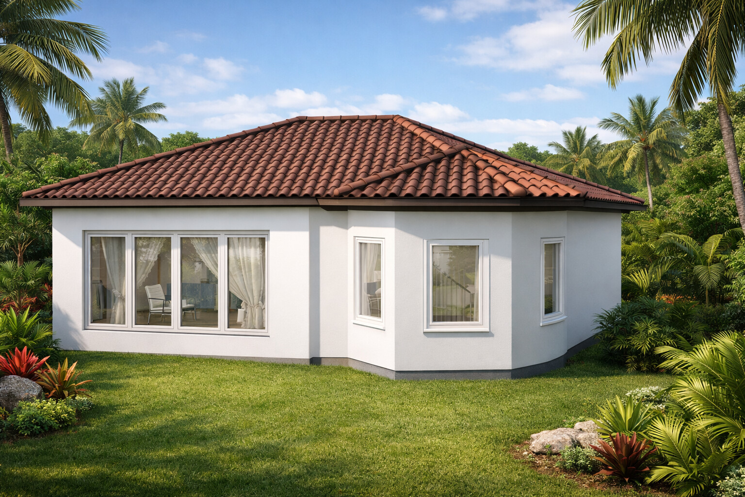 Bright Studio Apartment Plan — 53 m² (570 sq ft), Balcony, Nursery Nook & Ample Storage house plan