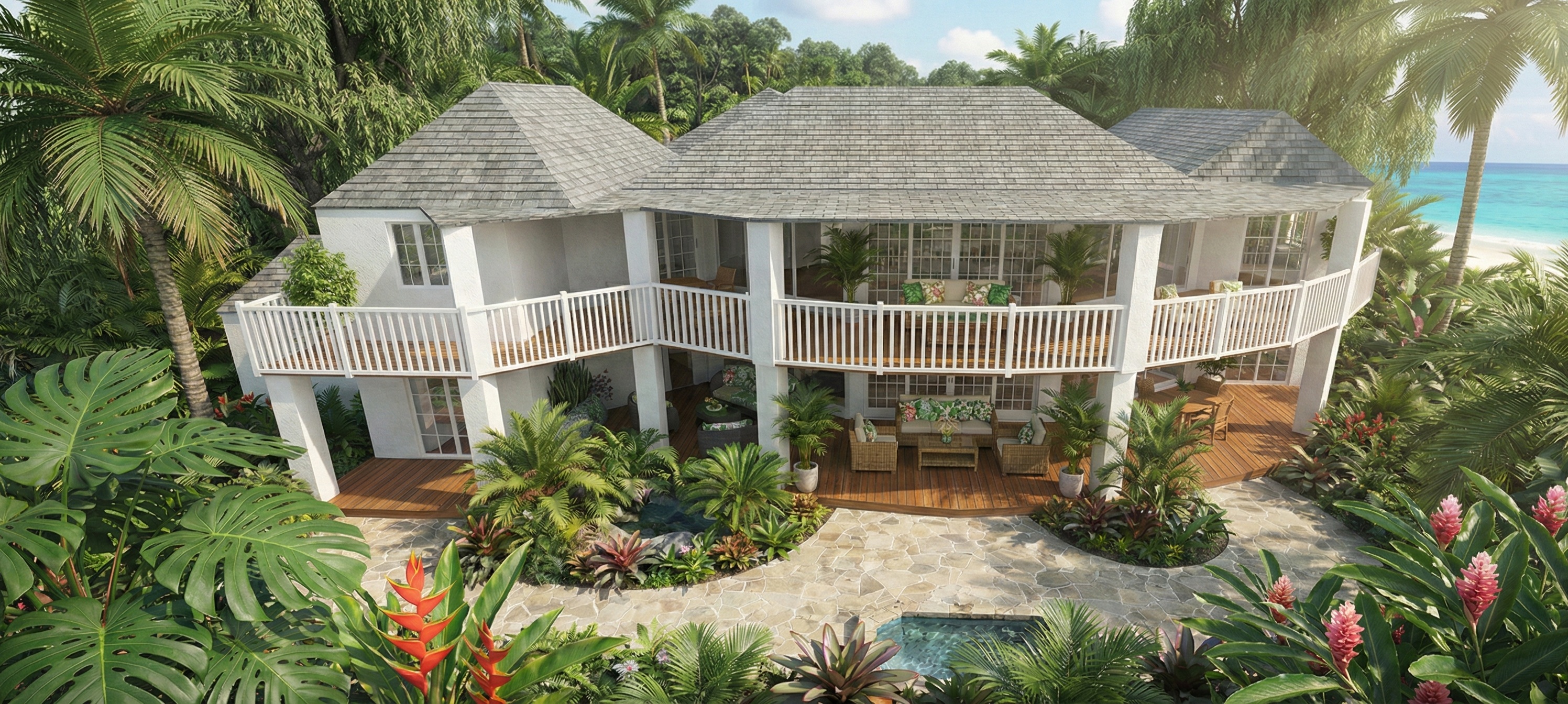 Luxury Six Bedroom Estate House Plan — 602 m² (6,488 sq ft), Home Theater, 3-Car Garage house plan