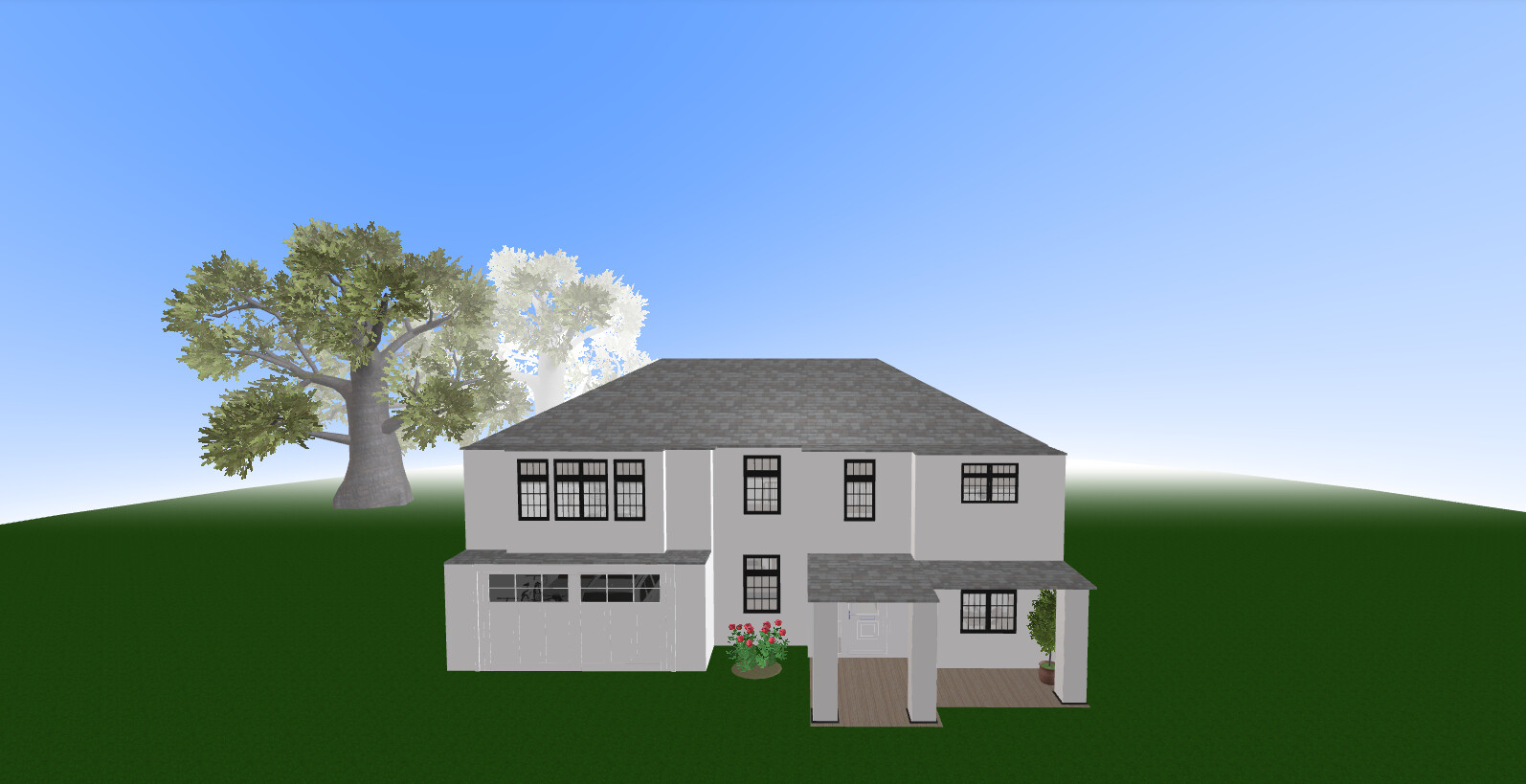 Visualization gallery - Stylish Two-Story Luxury Home Plan — 5 Bedrooms, 5.5 Baths, 356 m² (1-Car Garage)