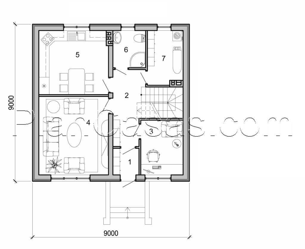 Visualization gallery - Two storey house