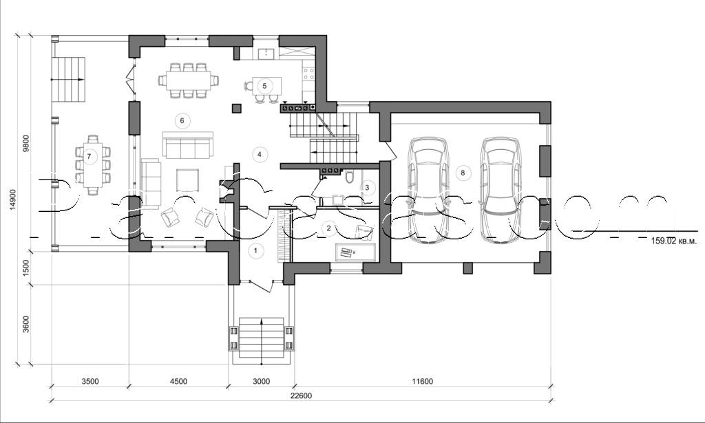 Visualization gallery - Two storey cottage