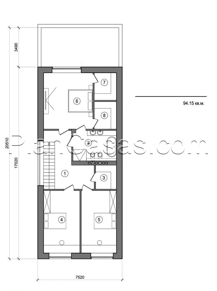 Visualization gallery - Two storey house