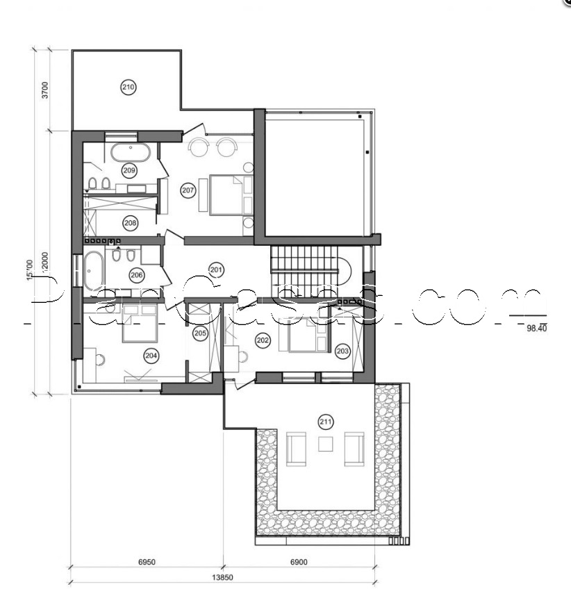 Visualization gallery - Two storey mansion