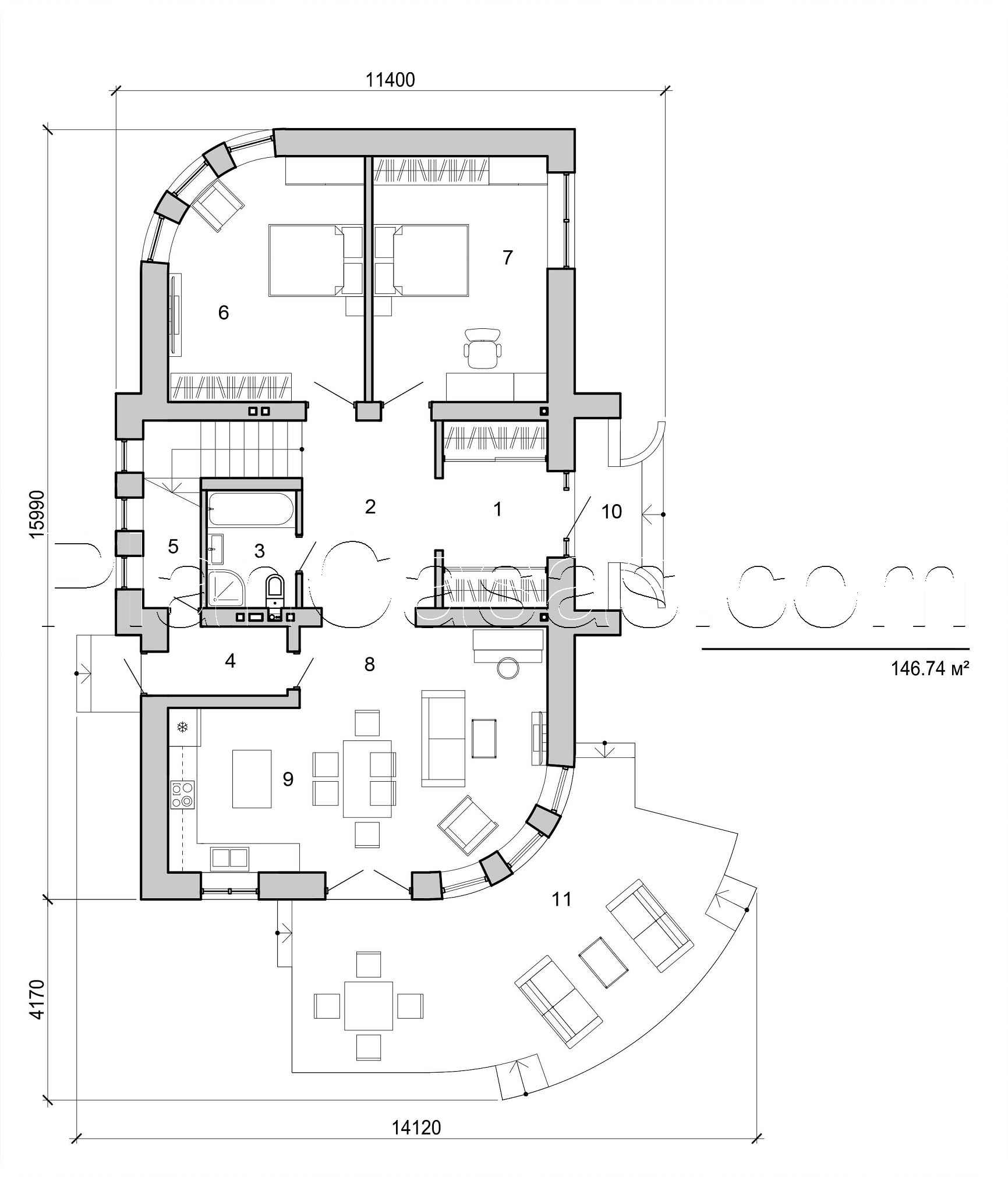 Visualization gallery - Two storey mansion