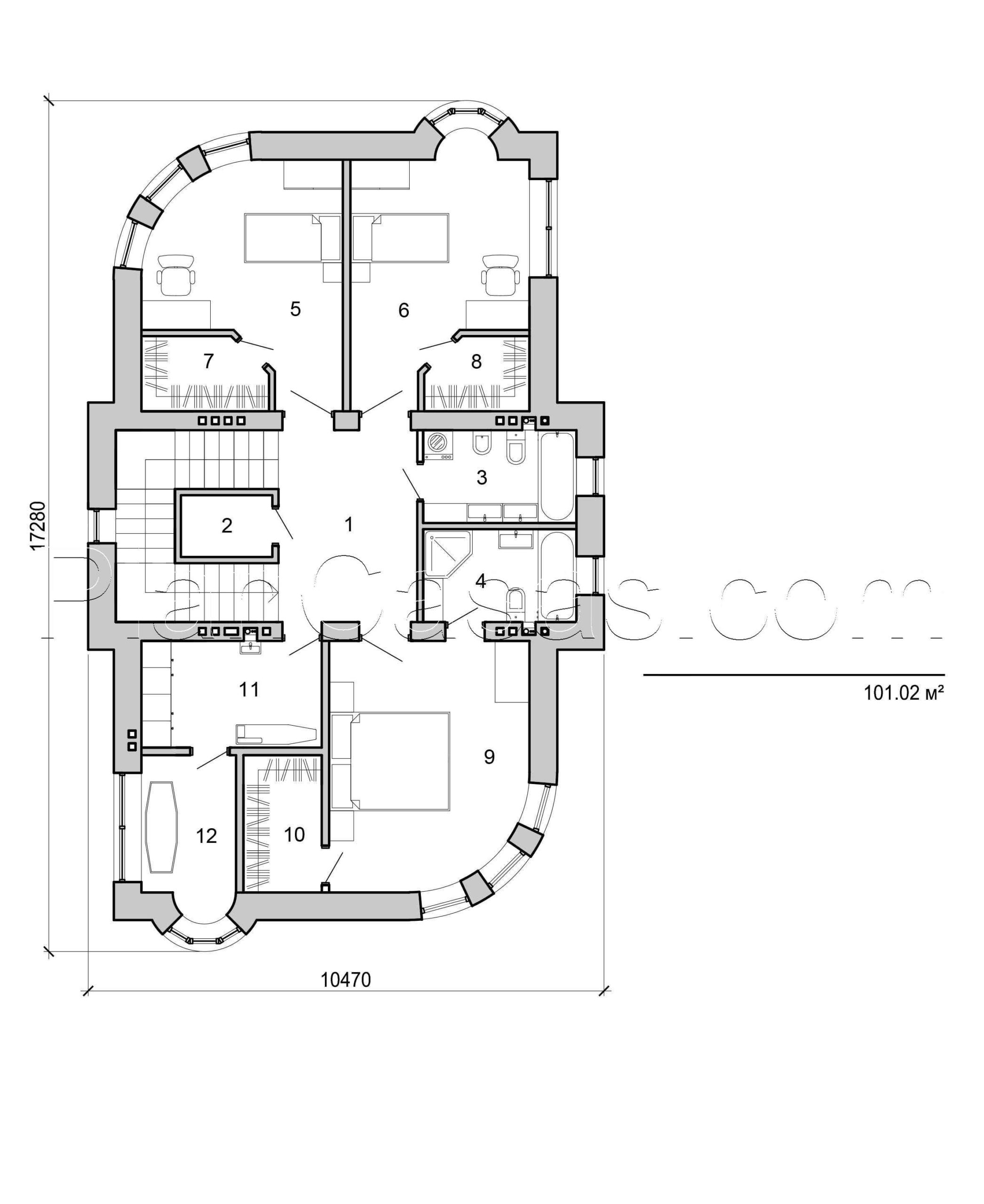 Visualization gallery - Two storey mansion