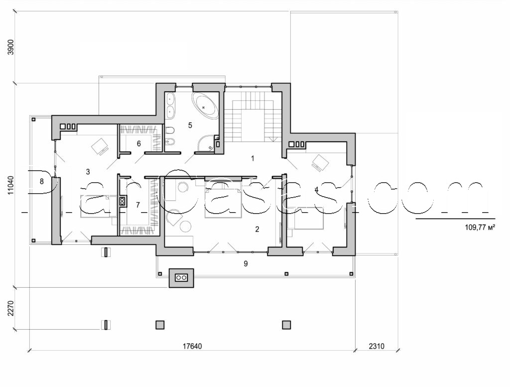 Visualization gallery - Two storey house