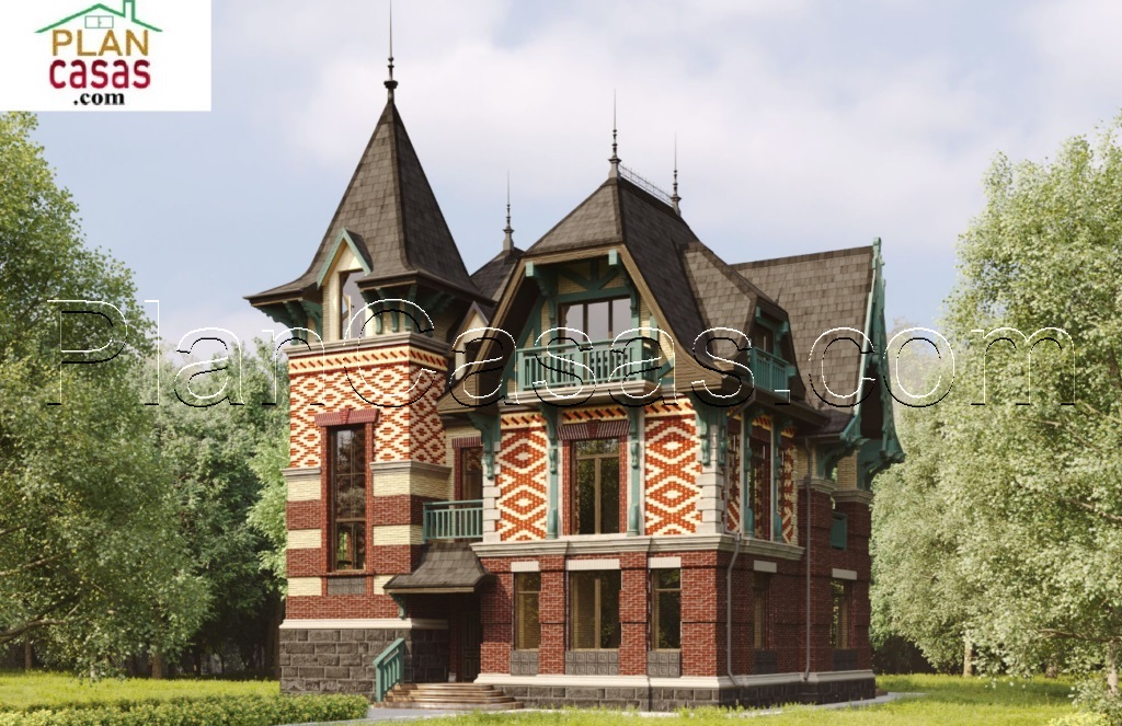 Two storey country house house plan