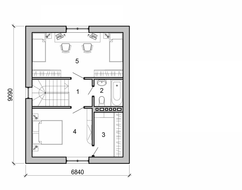 Visualization gallery - Simple 2 storey house