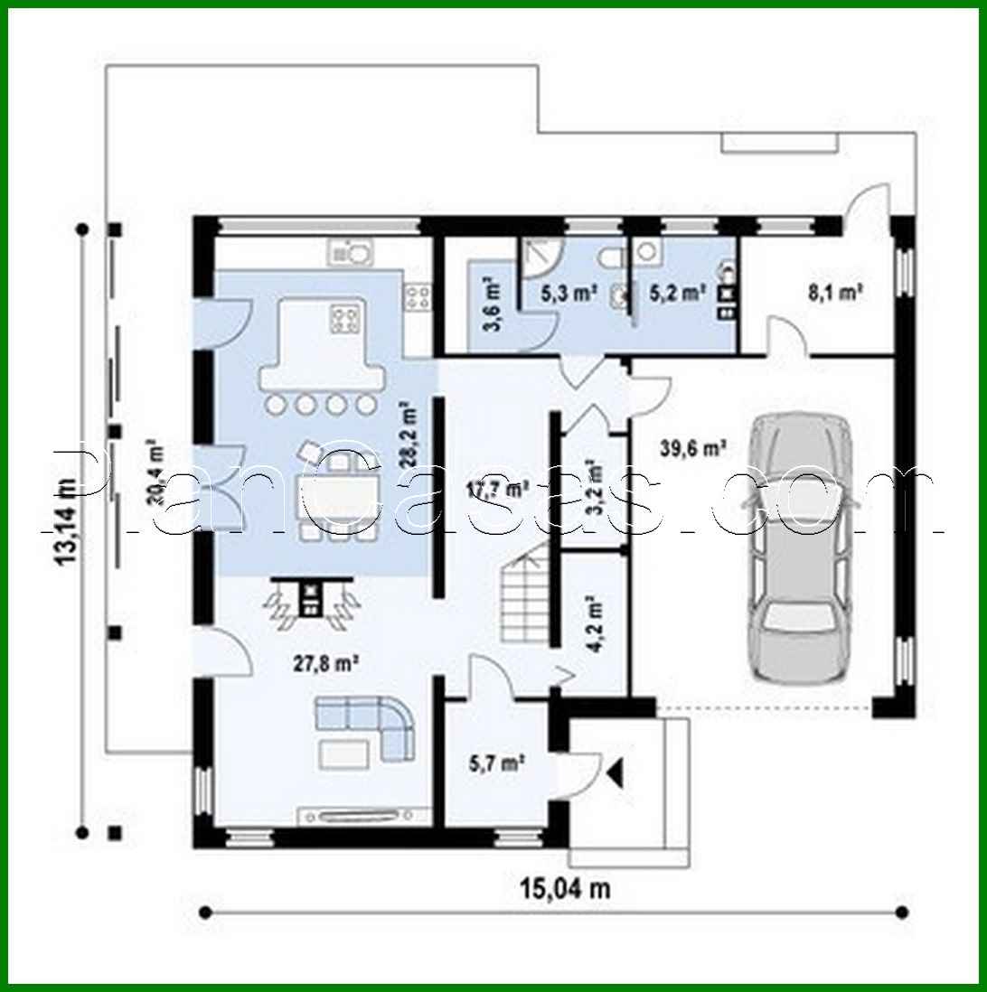 Visualization gallery - Project of a modern house with a terrace above the garage