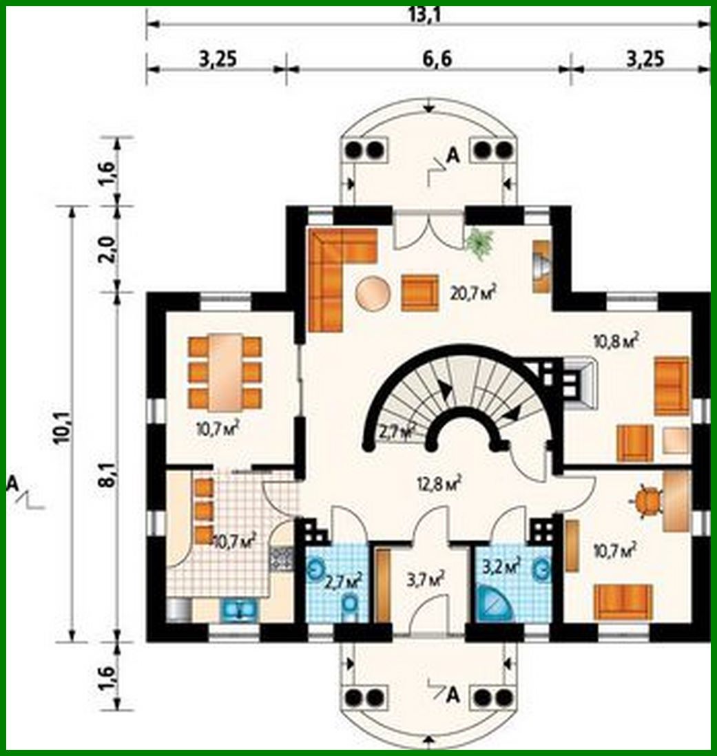 Visualization gallery - Classic style mansion with columns