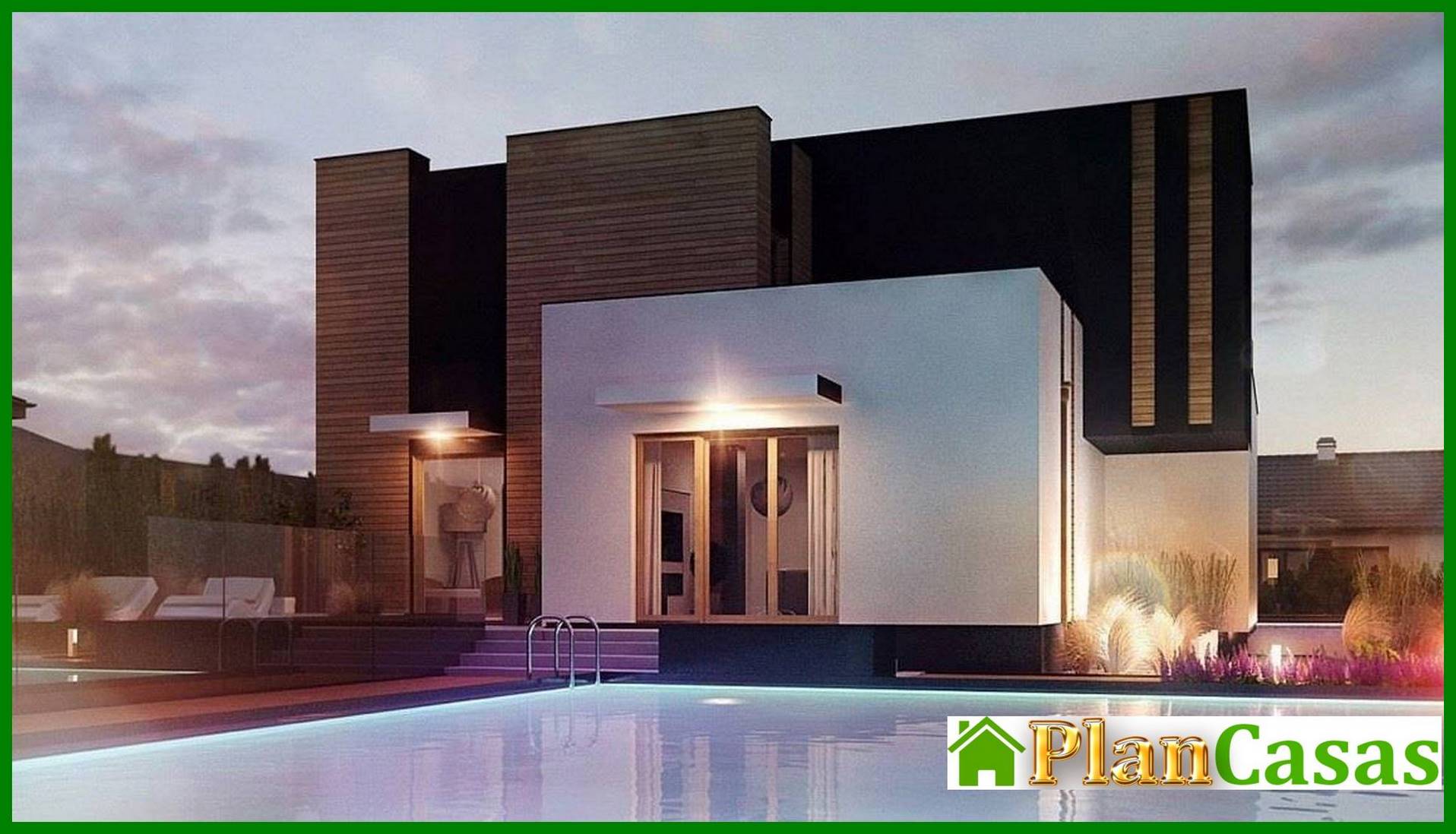 Visualization gallery - Project of a modern mansion with two kitchens