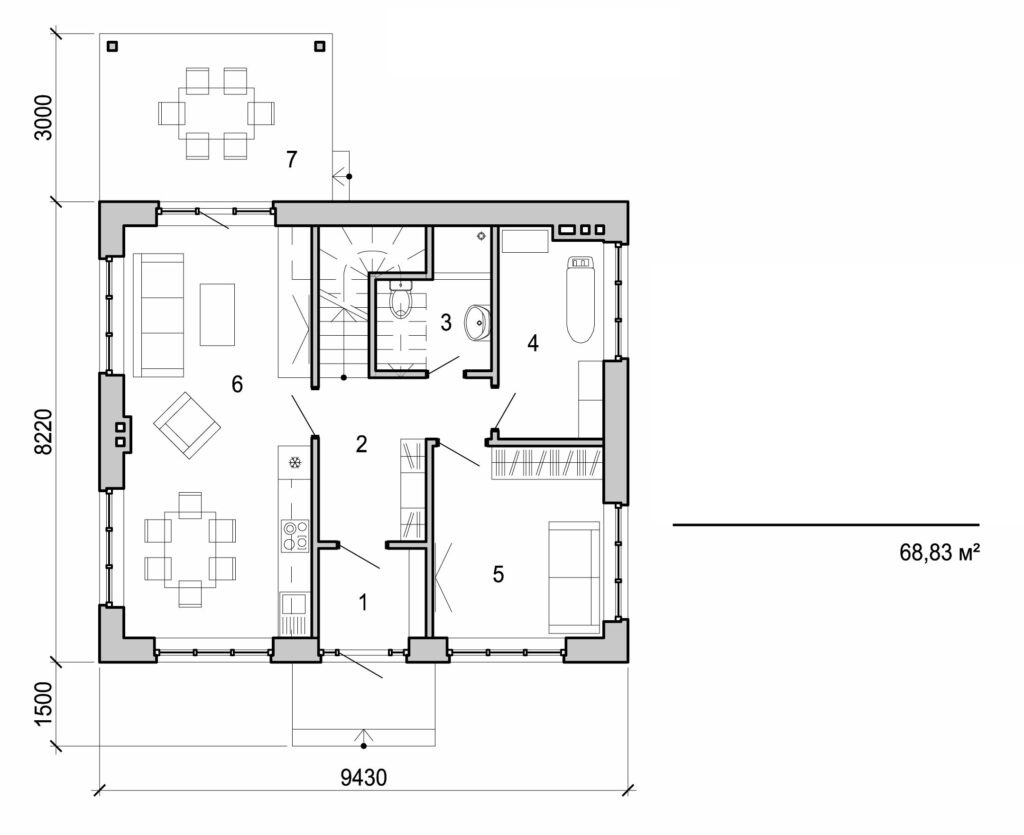 Visualization gallery - One storey house
