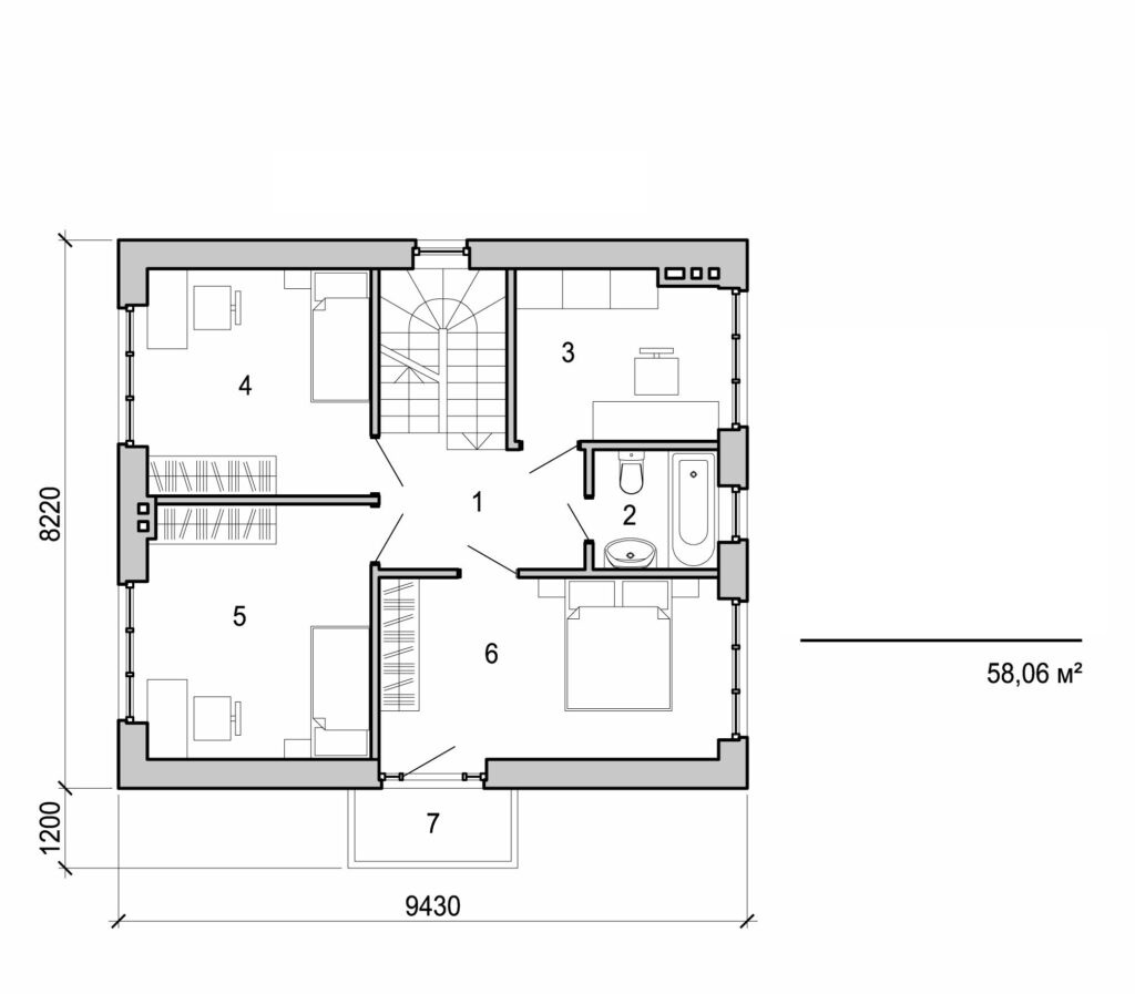 Visualization gallery - One storey house