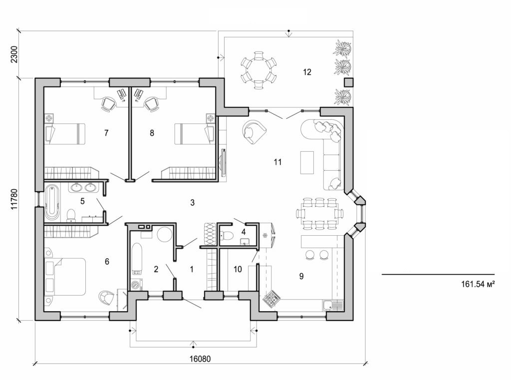 Visualization gallery - One storey home