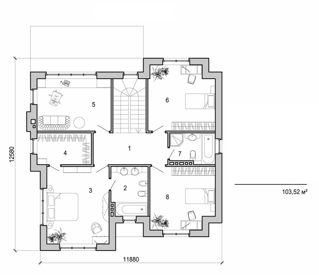 Visualization gallery - Two storey house