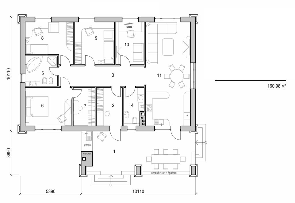 Visualization gallery - One storey cottage