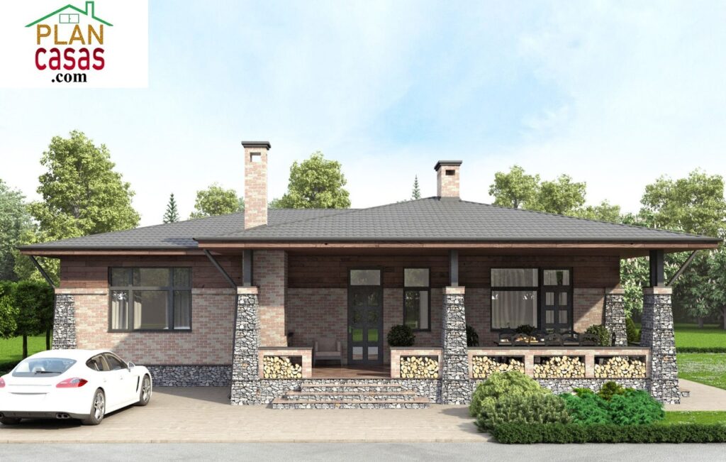 One storey cottage house plan