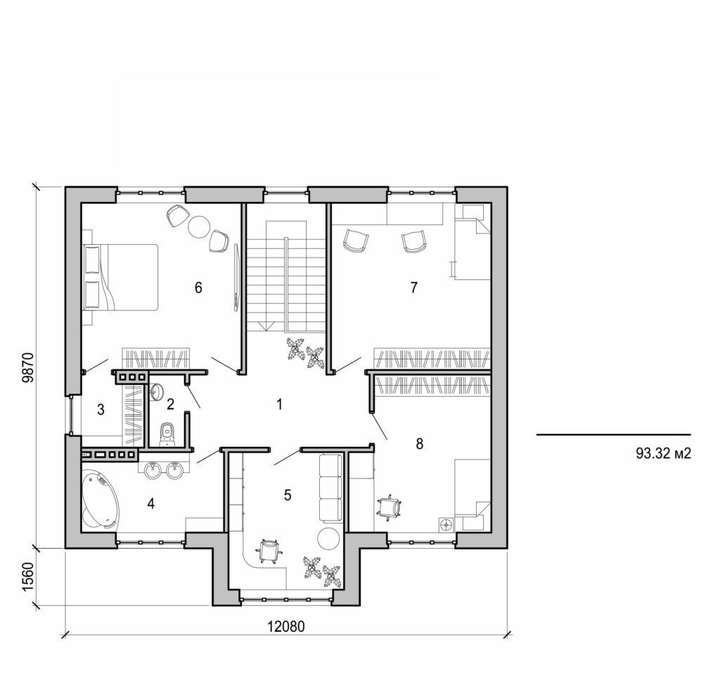 Visualization gallery - Two storey house