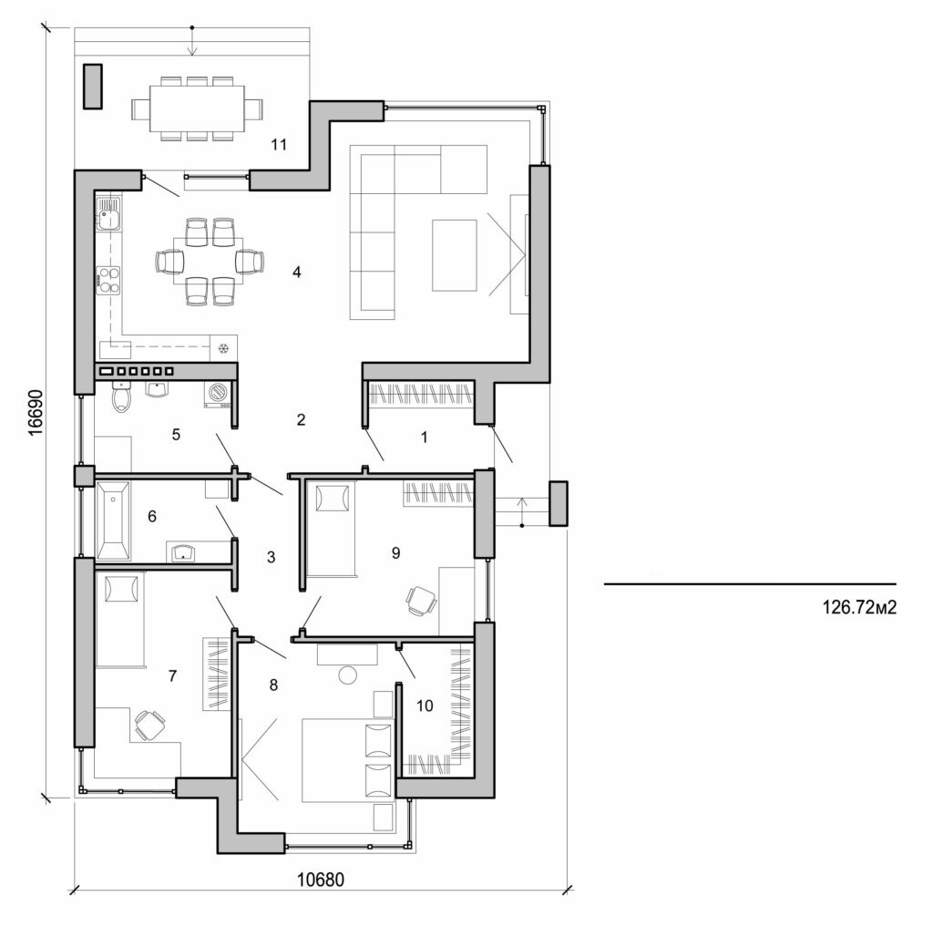Visualization gallery - One storey house