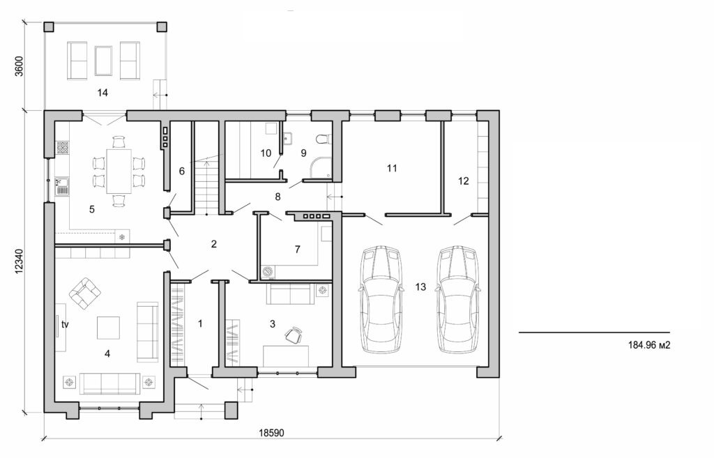 Visualization gallery - Two storey cottage