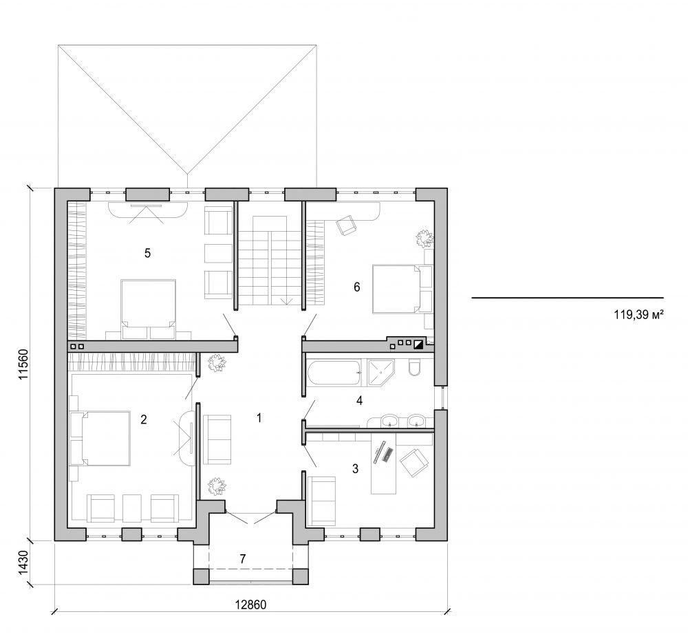 Visualization gallery - Two storey house