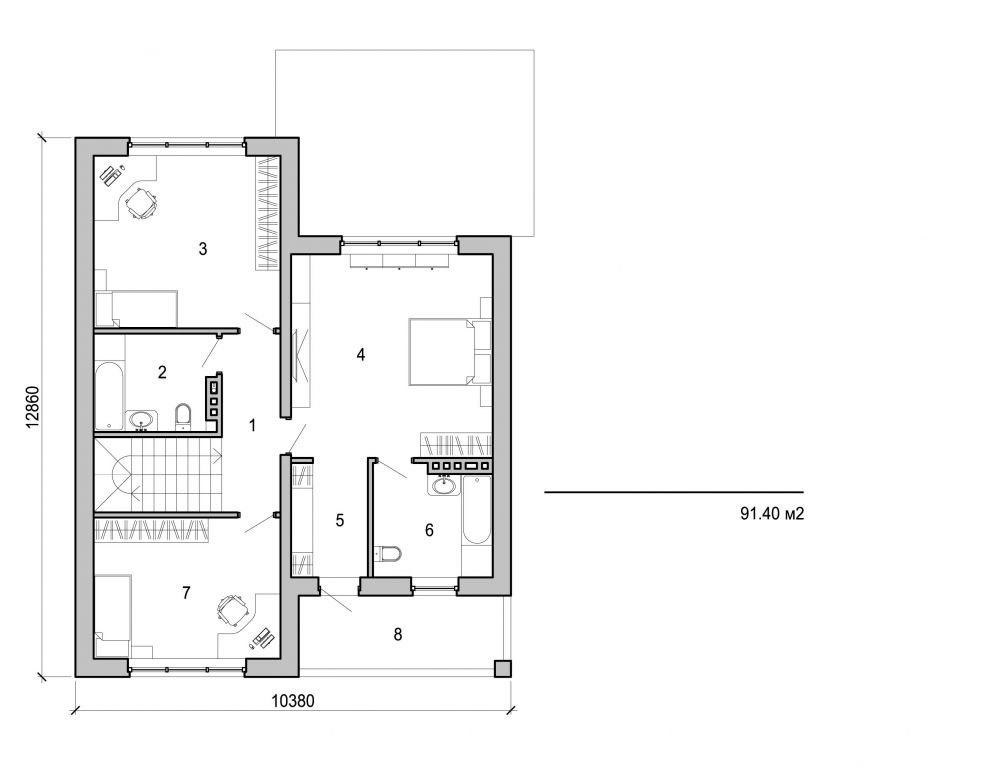 Visualization gallery - Two storey house