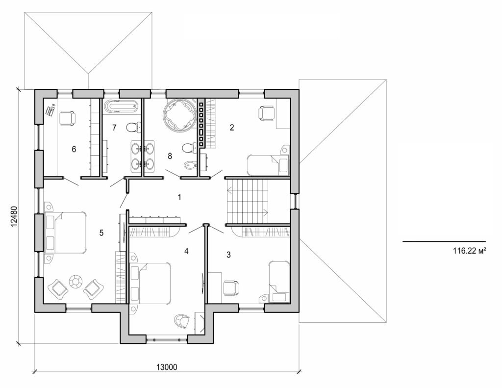 Visualization gallery - Two storey house