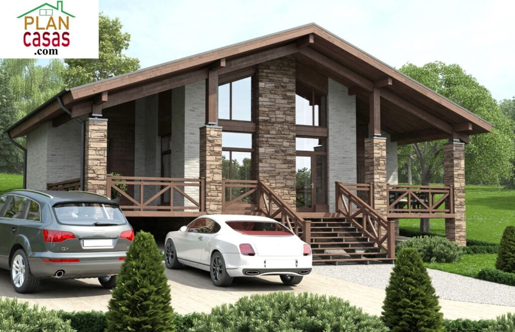 One storey cottage house plan