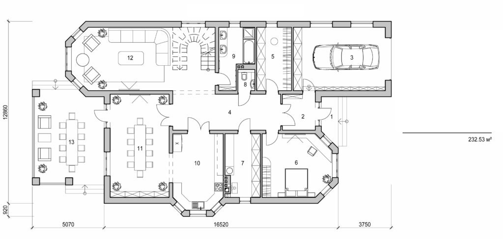Visualization gallery - Two storey mansion