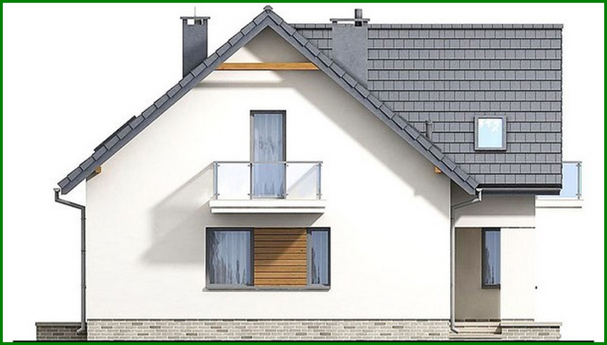 Visualization gallery - Project of a two-story house in a modern style