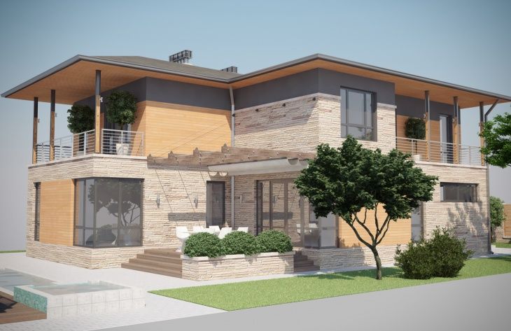 Visualization gallery - Two storey mansion