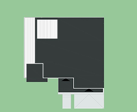 Visualization gallery - Amazing one-storey house with a unique layout