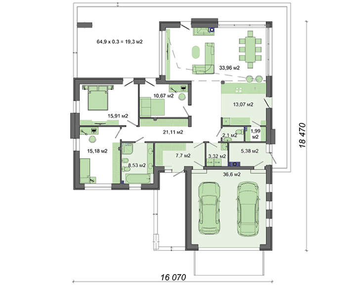 Visualization gallery - Unusual brick-built residential building