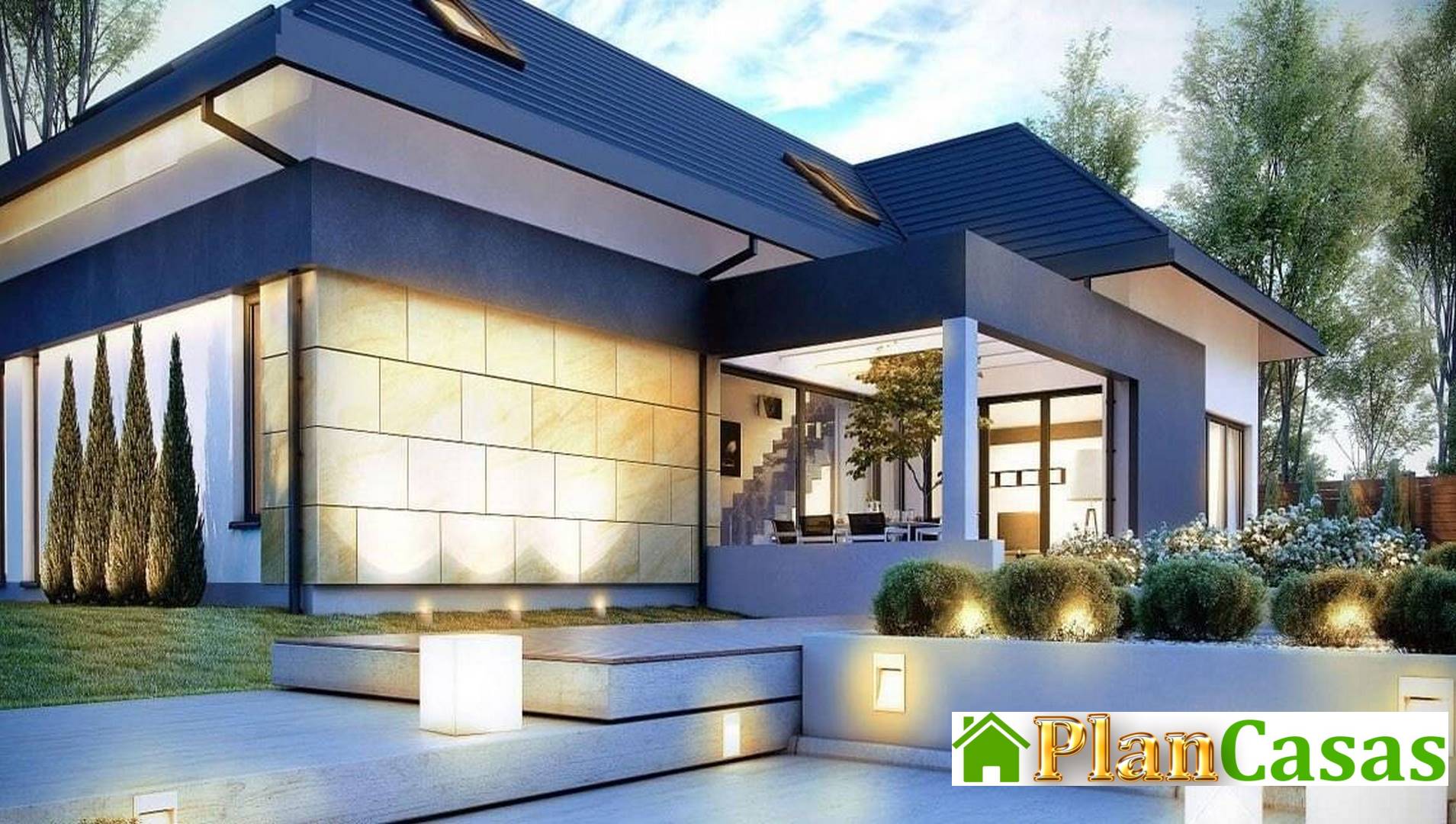 Visualization gallery - The project of a chic mansion with a unique layout