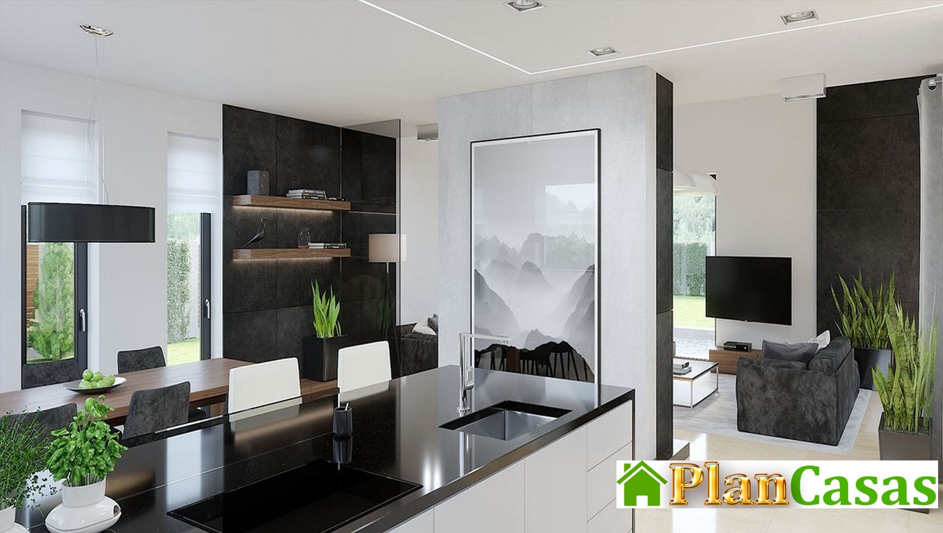 Visualization gallery - The project of a chic mansion with a unique layout