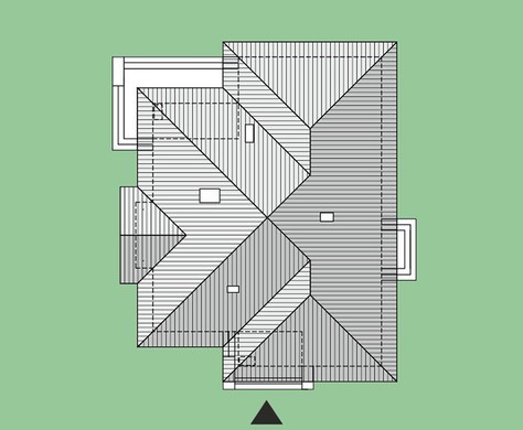 Visualization gallery - Attractive one-story house with a kitchen studio