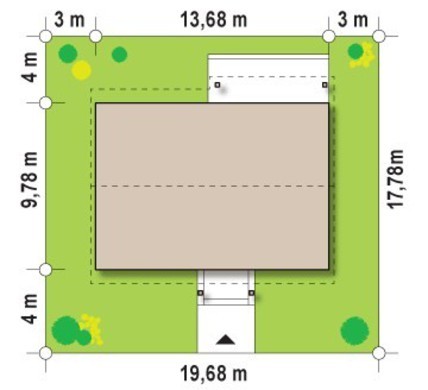 Visualization gallery - Single-storey house project without internal load-bearing walls