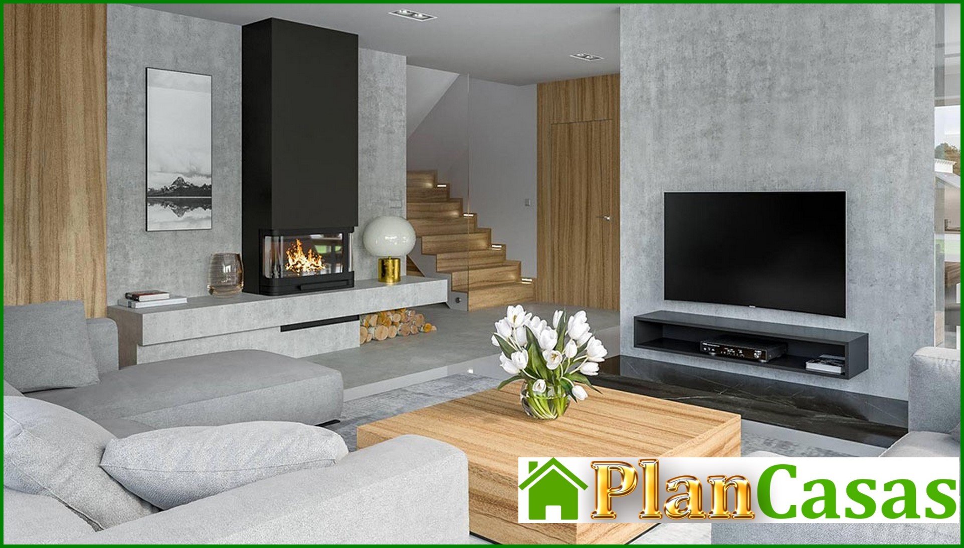 Visualization gallery - Two-storey stylish house with two balconies