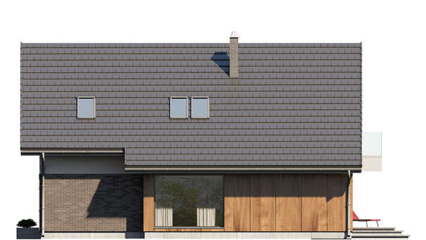 Visualization gallery - Project of a modern house with an attic