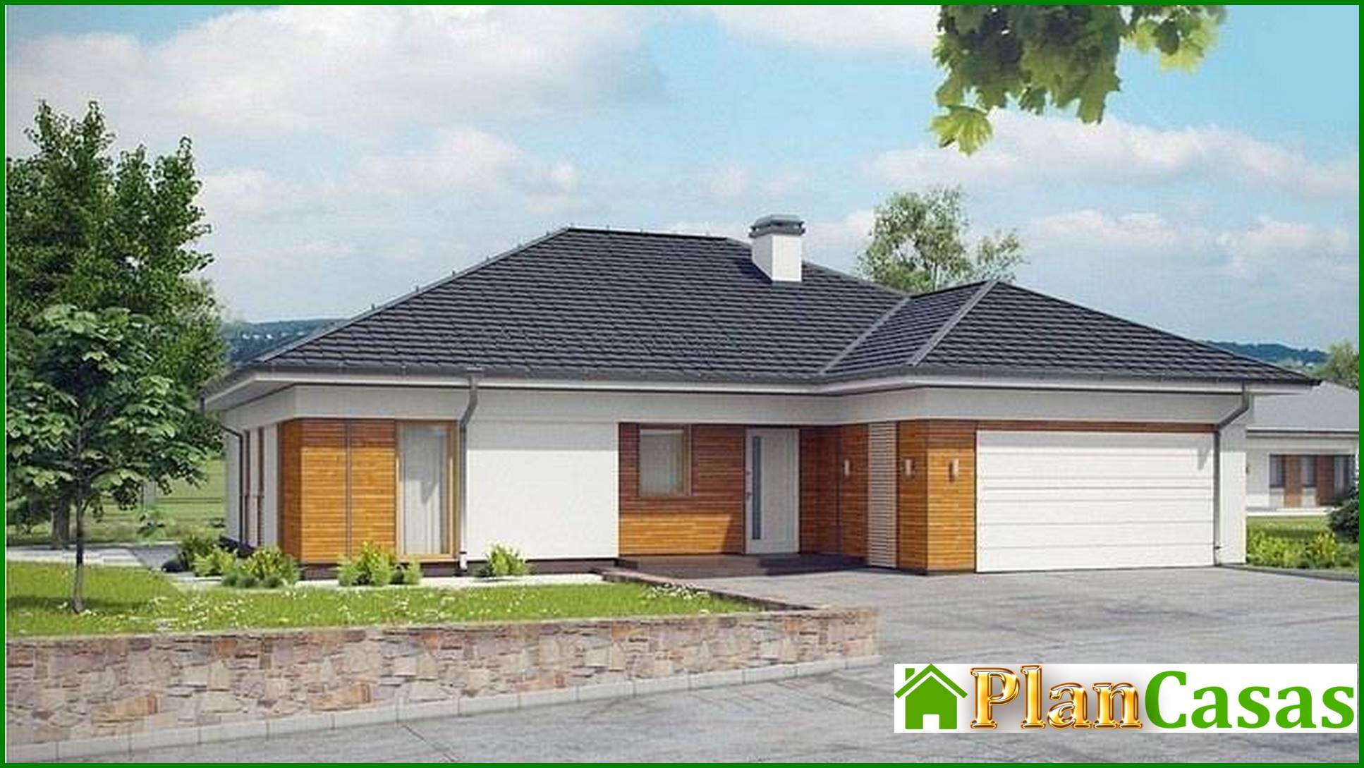 Visualization gallery - Single-storey house project with several bathrooms