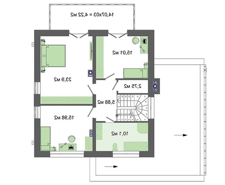 Visualization gallery - Modern stylish two-story house