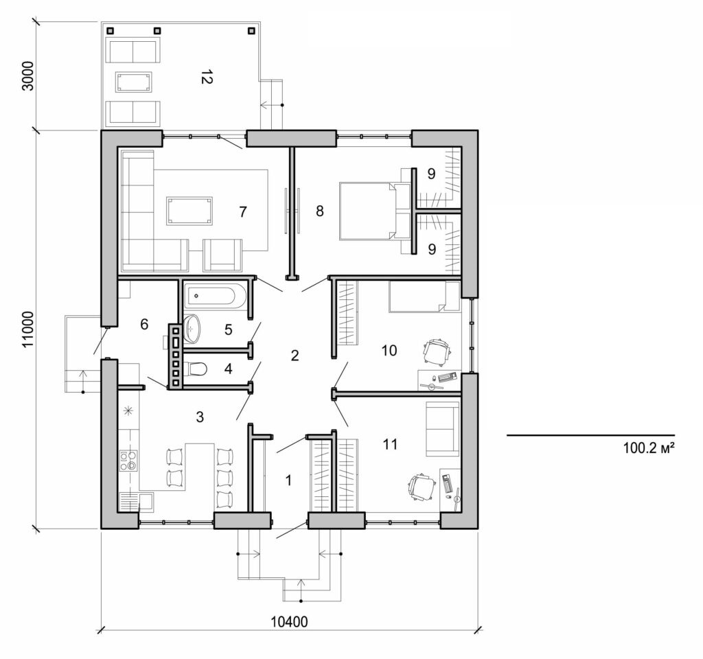 Visualization gallery - One storey house