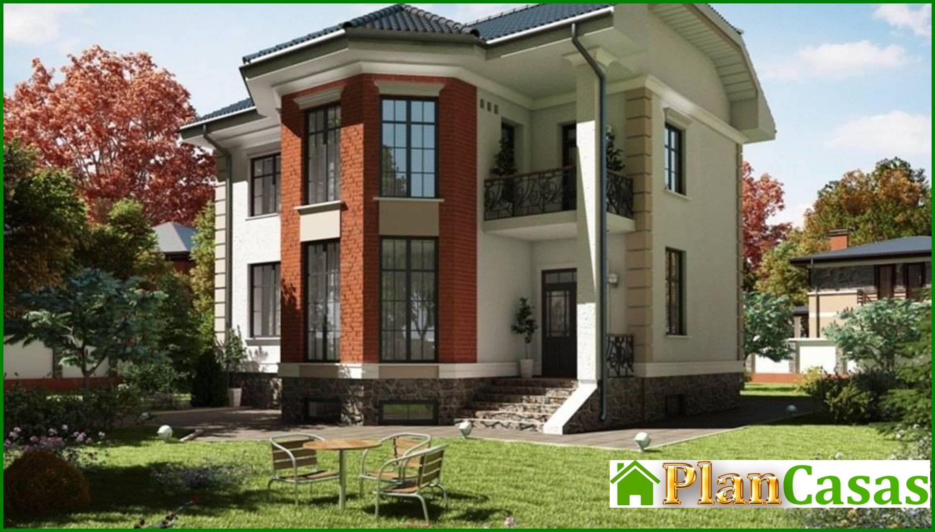 Visualization gallery - Beautiful bright rural two-story mansion