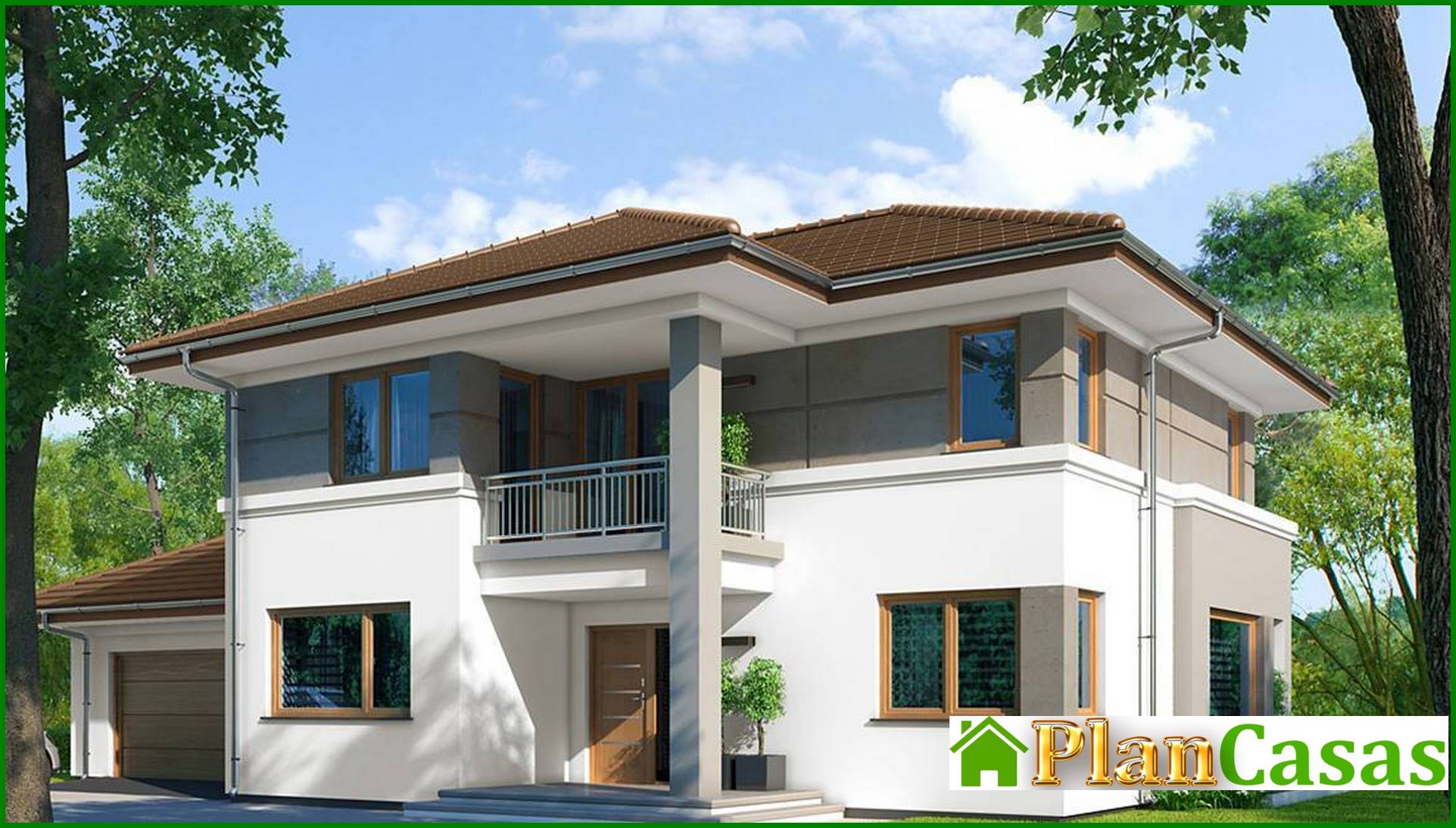 Visualization gallery - Modern two-story house in a classic style