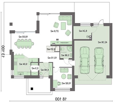 Visualization gallery - Modern two-story house in a classic style